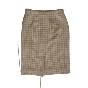 VTG Pendleton Pure Weave Brown Pencil Skirt Sz 14, 80's Academia Retro